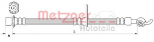 METZGER 4110985 - Bremsschlauch