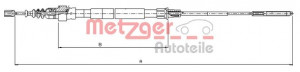 METZGER 10.7492 - Seilzug, Feststellbremse