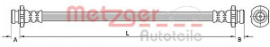 METZGER 4110851 - Bremsschlauch