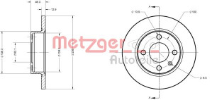 METZGER 6110309 - Bremsscheibe