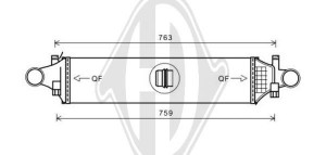 DIEDERICHS DCA1099 - Ladeluftkühler