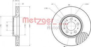 METZGER 6110222 - Bremsscheibe