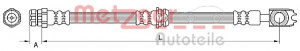 METZGER 4110887 - Bremsschlauch
