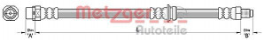 METZGER 4110478 - Bremsschlauch
