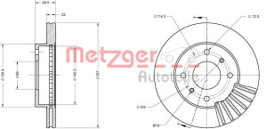 METZGER 6110312 - Bremsscheibe