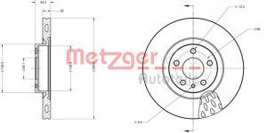 METZGER 6110084 - Bremsscheibe