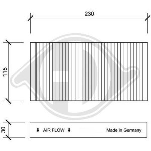 DIEDERICHS DCI0133 - Filter, Innenraumluft