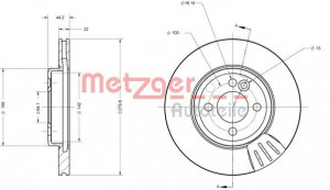 METZGER 6110263 - Bremsscheibe
