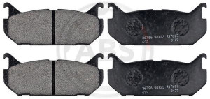 A.B.S. 36796 - Bremsbelagsatz, Scheibenbremse