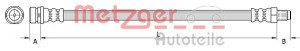 METZGER 4110992 - Bremsschlauch