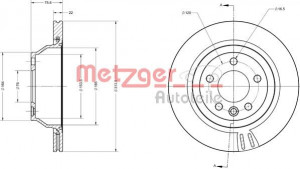 METZGER 6110344 - Bremsscheibe