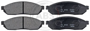 A.B.S. 36156 - Bremsbelagsatz, Scheibenbremse