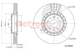 METZGER 6110559 - Bremsscheibe