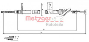 METZGER 17.5021 - Seilzug, Feststellbremse