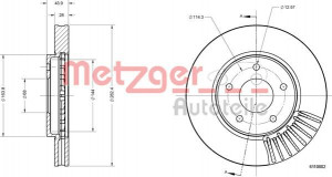 METZGER 6110802 - Bremsscheibe