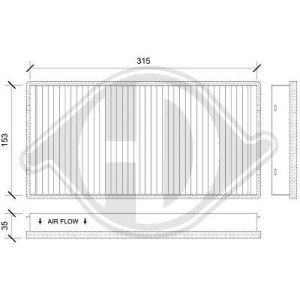 DIEDERICHS DCI0194 - Filter, Innenraumluft
