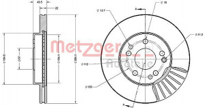 METZGER 6110223 - Bremsscheibe