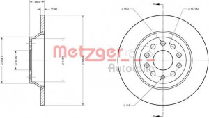 METZGER 6110747 - Bremsscheibe