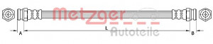 METZGER 4110877 - Bremsschlauch