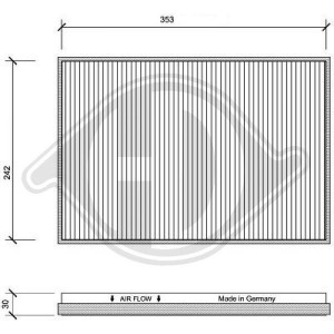 DIEDERICHS DCI1046 - Filter, Innenraumluft
