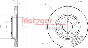 METZGER 6110172 - Bremsscheibe