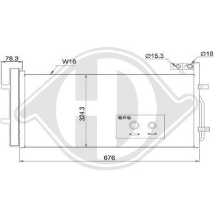 DIEDERICHS DCC1561 - Kondensator, Klimaanlage