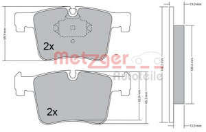 METZGER 1170469 - Bremsbelagsatz, Scheibenbremse