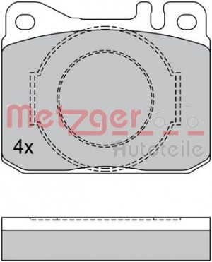 METZGER 1170385 - Bremsbelagsatz, Scheibenbremse