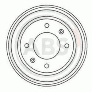 A.B.S. 5253-S - Bremstrommel