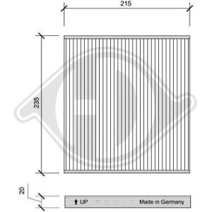 DIEDERICHS DCI0138 - Filter, Innenraumluft