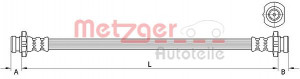 METZGER 4111583 - Bremsschlauch