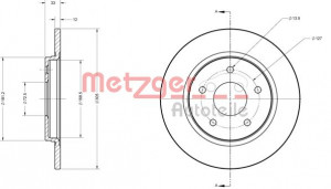 METZGER 6110120 - Bremsscheibe