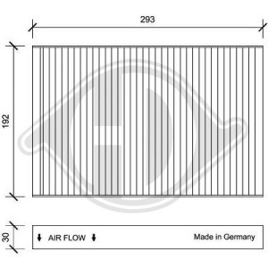 DIEDERICHS DCI1170 - Filter, Innenraumluft