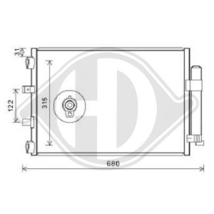 DIEDERICHS DCC1644 - Kondensator, Klimaanlage