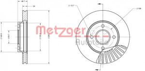 METZGER 6110109 - Bremsscheibe