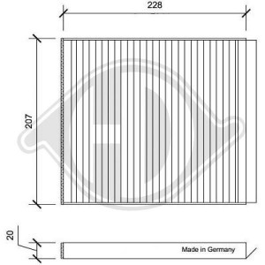 DIEDERICHS DCI0167 - Filter, Innenraumluft