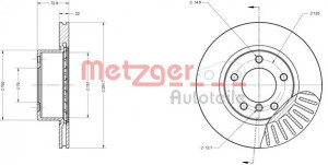 METZGER 6110147 - Bremsscheibe