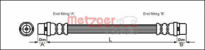 METZGER 4112829 - Bremsschlauch