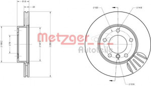 METZGER 6110712 - Bremsscheibe