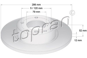 TOPRAN 500567 - Bremsscheibe