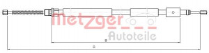 METZGER 10.6031 - Seilzug, Feststellbremse