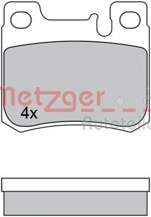 METZGER 1170526 - Bremsbelagsatz, Scheibenbremse