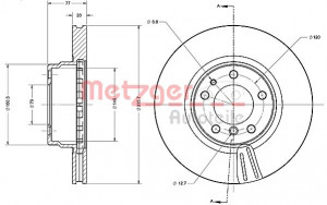METZGER 6110383 - Bremsscheibe