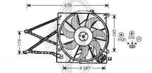 DIEDERICHS DCL1145 - Lüfter, Motorkühlung