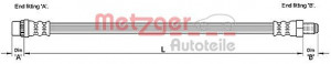 METZGER 4110221 - Bremsschlauch