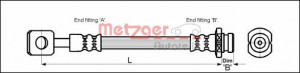 METZGER 4110602 - Bremsschlauch