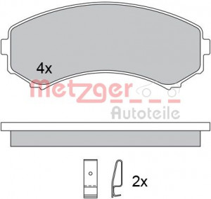 METZGER 1170450 - Bremsbelagsatz, Scheibenbremse