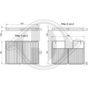 DIEDERICHS DCI0803S - Filter, Innenraumluft