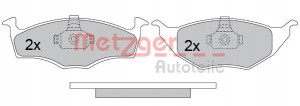 METZGER 1170498 - Bremsbelagsatz, Scheibenbremse
