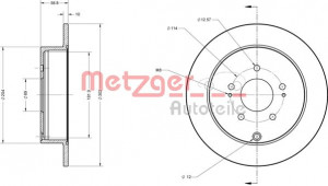 METZGER 6110284 - Bremsscheibe